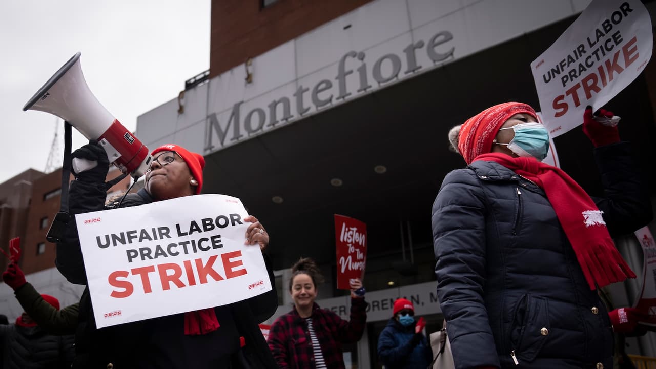 Posible huelga de enfermeras amenaza a diversos hospitales en Nueva York