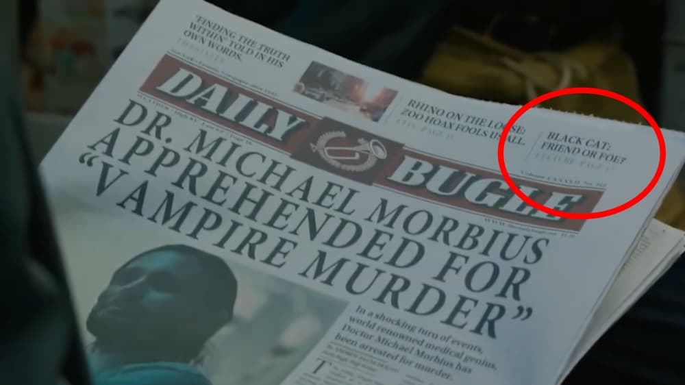 Referencia a villanos de Spider-Man en Morbius