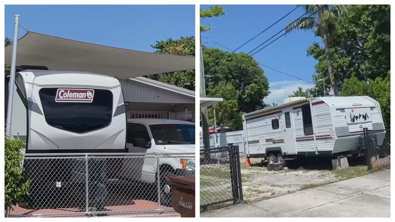 Aumento de casas rodantes y botes con personas viviendo y pagando alquiler preocupa a autoridades de Hialeah