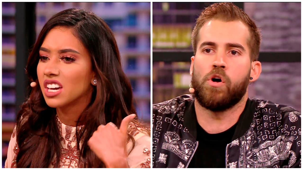 Geisha llegó a Enamorándonos flechada por Darío, pero se quedó como amorosa. Después de varios días, su compañero de placo, Jimmar, decidió flecharla. Sin embargo, terminaron a gritos cuando la puertorriqueña lo acusó de no ser sincero con ella y de coquetear con otras. Tras esto, el cubano dijo que no quería ni ser su amigo.