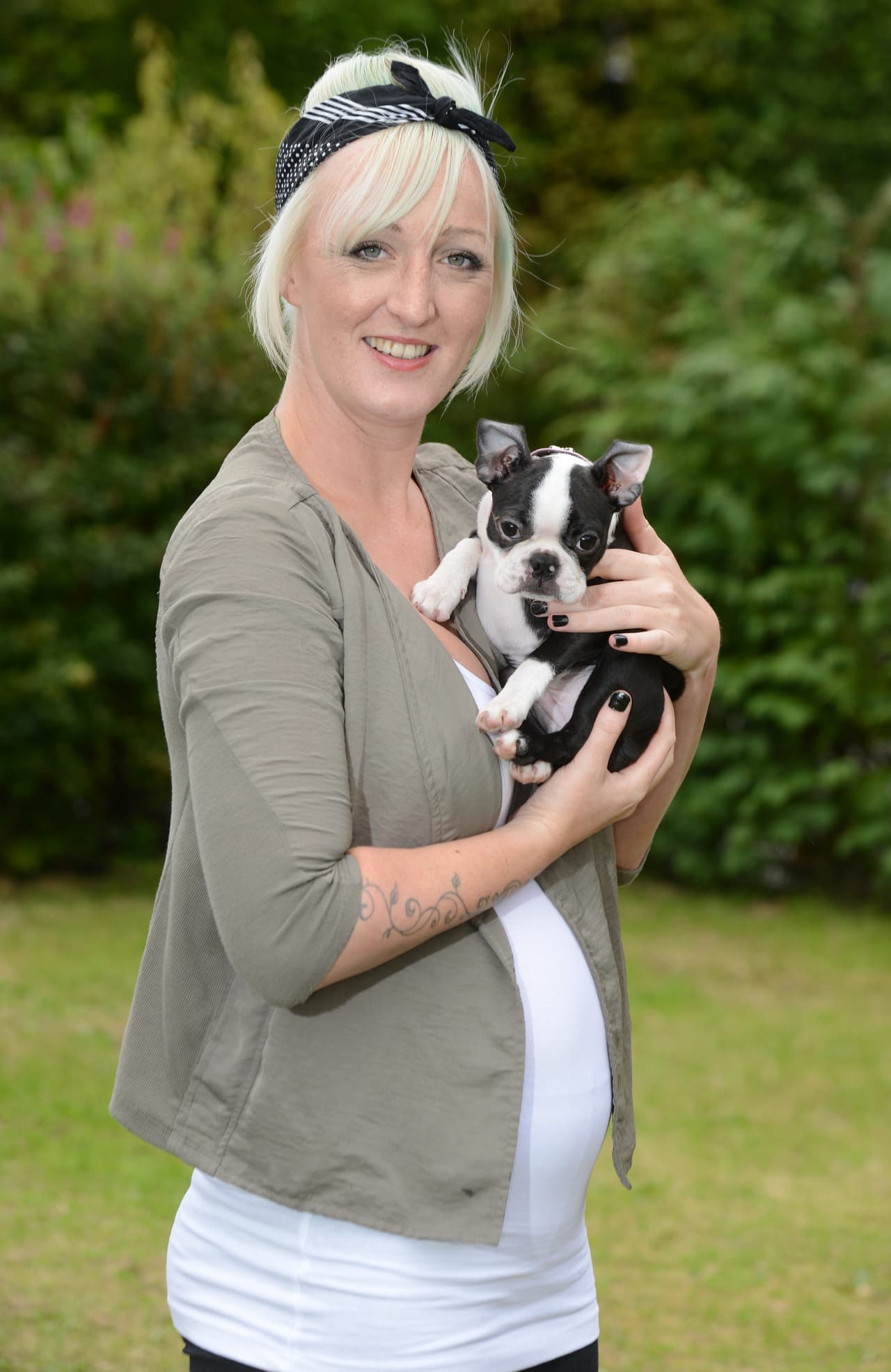 Su hermana de 14 años, Megan, fue quien encendió el aparato.