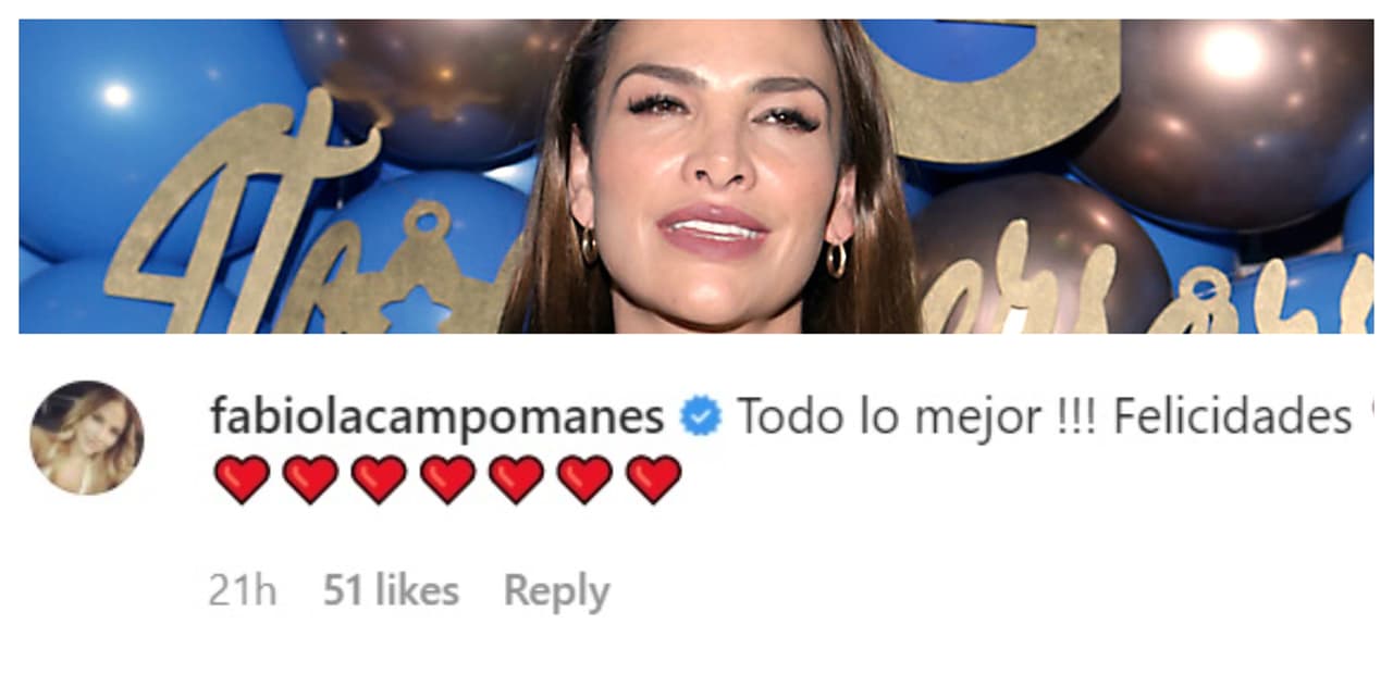 Fabiola Campomanes fue otra de las actrices que le mandaron la mejor vibra ante esta nueva etapa de su vida.