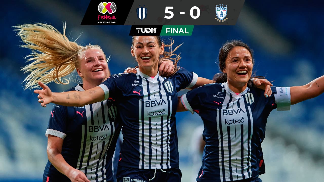Rayadas mantiene el paso perfecto con triunfo ante Pachuca y lidera la tabla de la Liga MX