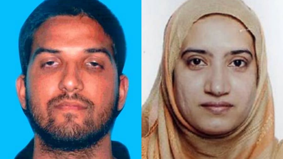Syed Farook, 28 años, y Tashfeen Malik, 27 años
<br>2 de diciembre de 2015.
<br>San Bernardino, California.
<br>Víctimas: 14 muertos y 24 heridos.
<br>Murieron.
<br>Móvil: Terrorismo.