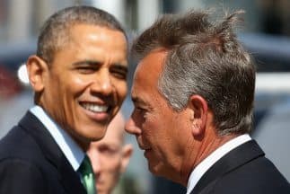 El presidente Barack Obama junto al congresista repubicano, John Boehner, presidente de la Cámara de Representantes. El futuro de los 11 millones de indocumemntados está en sus manos.