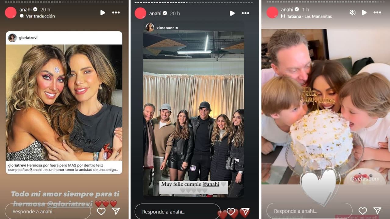 Felicitaciones a Anahí por su cumpleaños.