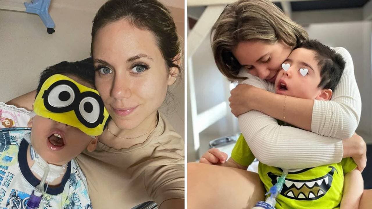 Karime Borja y su hijo Mateo.