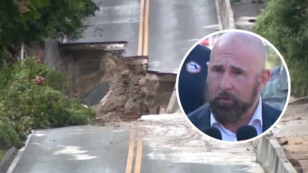 Fuertes lluvias en el condado Lake: vicegobernador Jay Collins revisa los daños