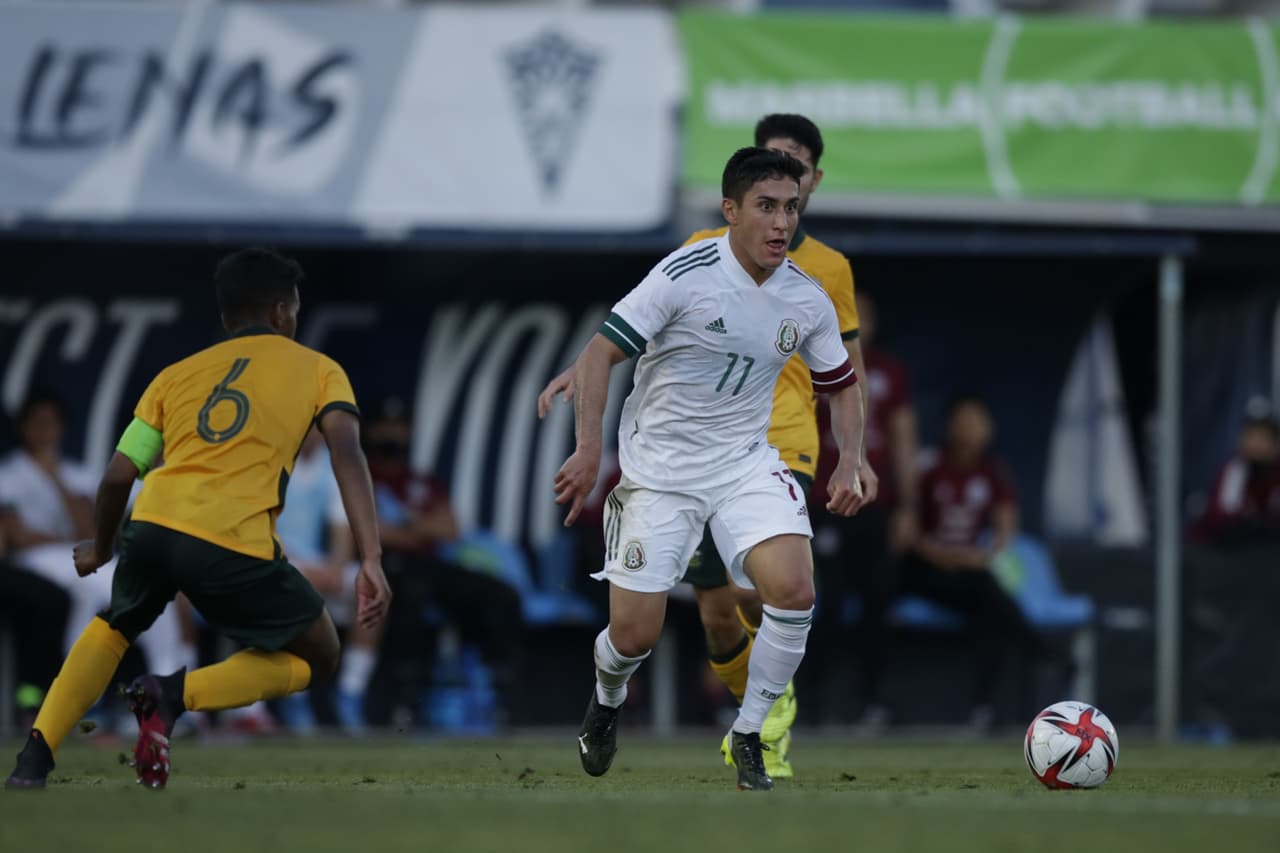 México continúa imbatible en la gra de preparación rumbo a Tokio y se imponen 3-2 a Australia con goles de Jesús Angulo, Erick Aguirre y Kevin Álvarez.