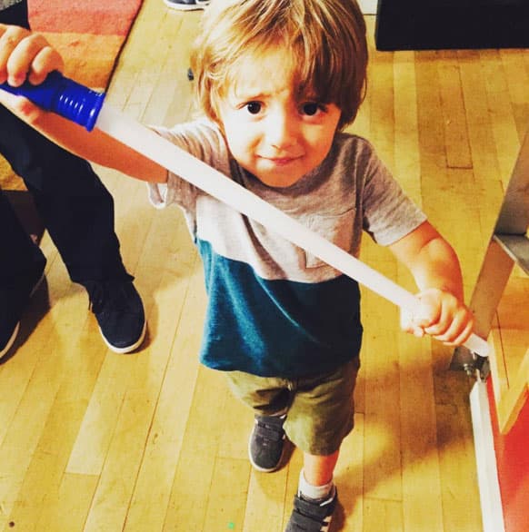 Sofía siempre comparte fotos de su día a día, grabando su show.