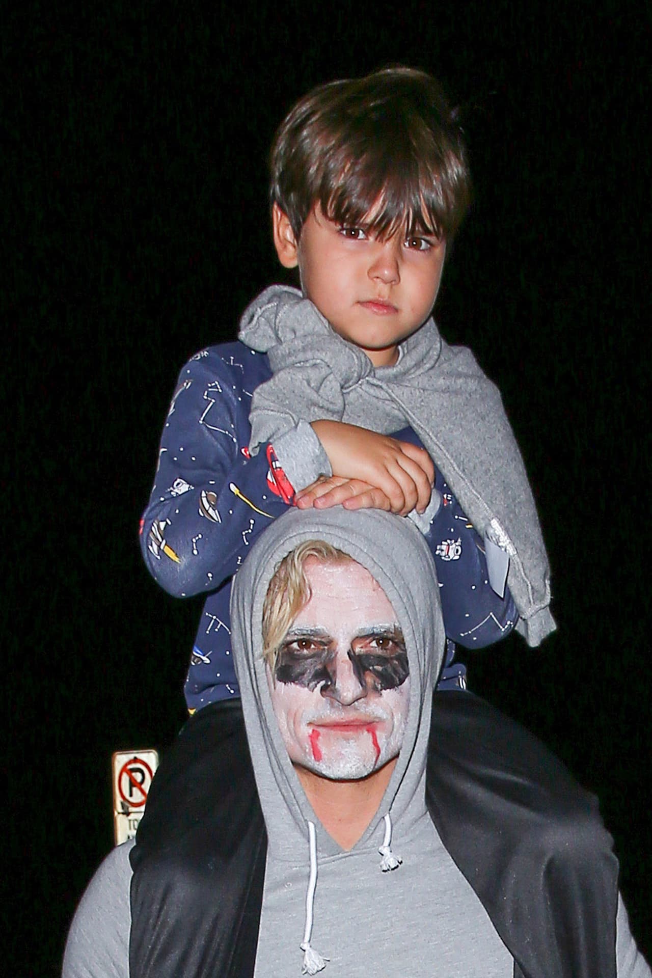 Flynn, el hijo de Orlando Bloom y Miranda Kerr, no quiso disfraz.