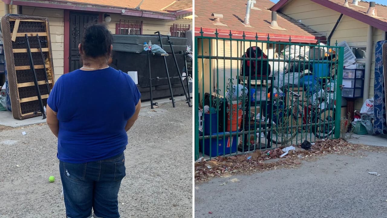 Hispana y su hijo son desalojados sin tener a dónde ir; ¿conoces tus derechos en caso de un desalojo?