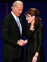 Biden y Palin con mayor audiencia