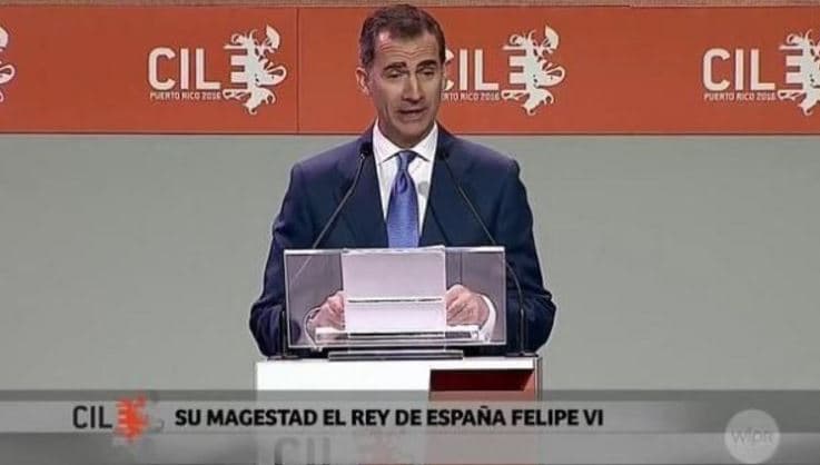 ¡Tremendo error! Presentan a su "magestad" el rey de España