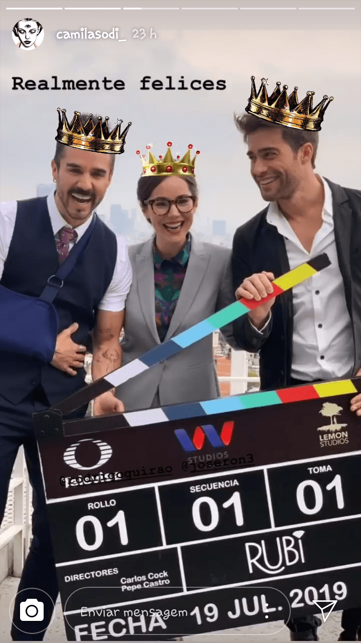 El pasado 19 de julio iniciaron las grabaciones del remake de 'Rubí', donde el protagónico estará a cargo de Camila Sodi.