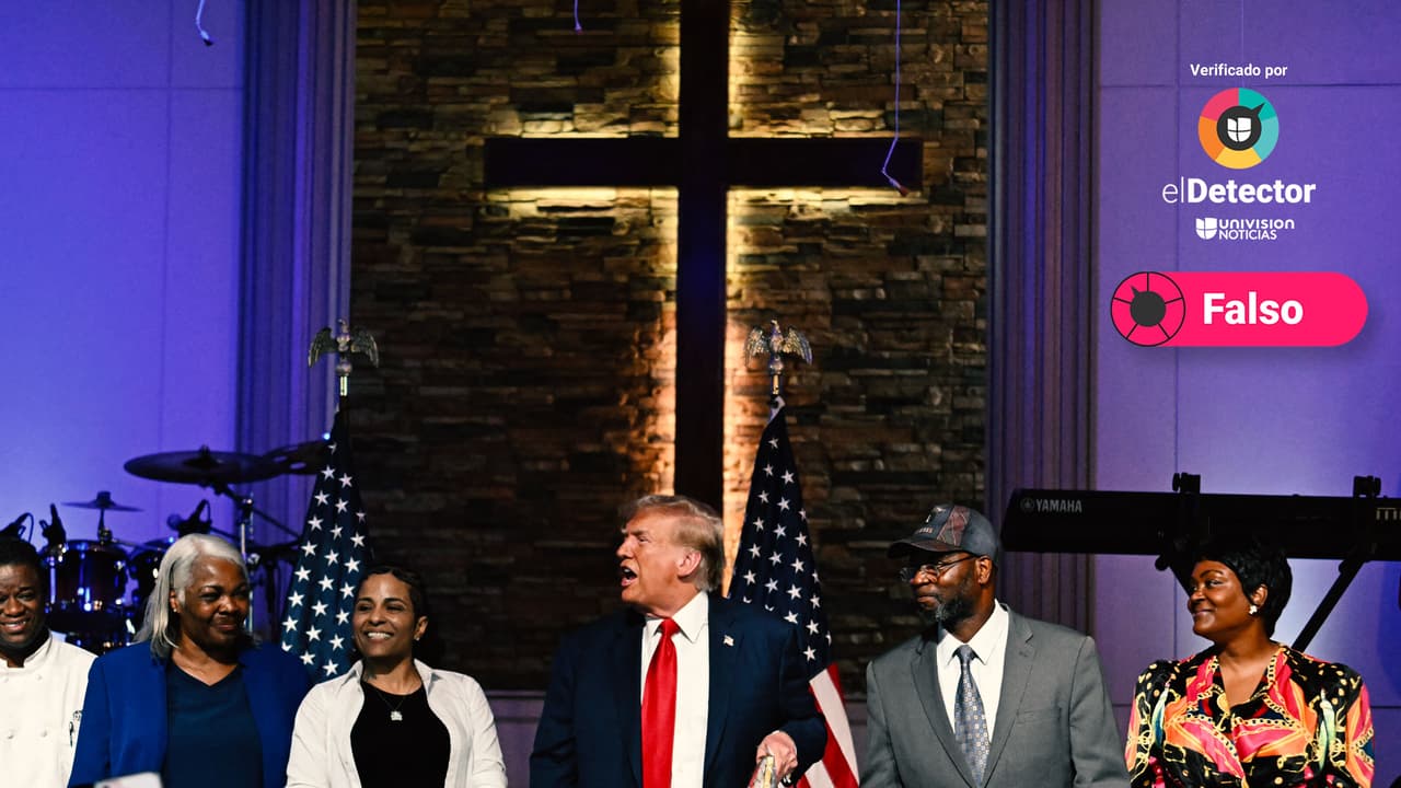 Ni el mayor creador de empleos para afroamericanos, ni hombre del año en Michigan: verificamos lo que dijo Trump en Detroit