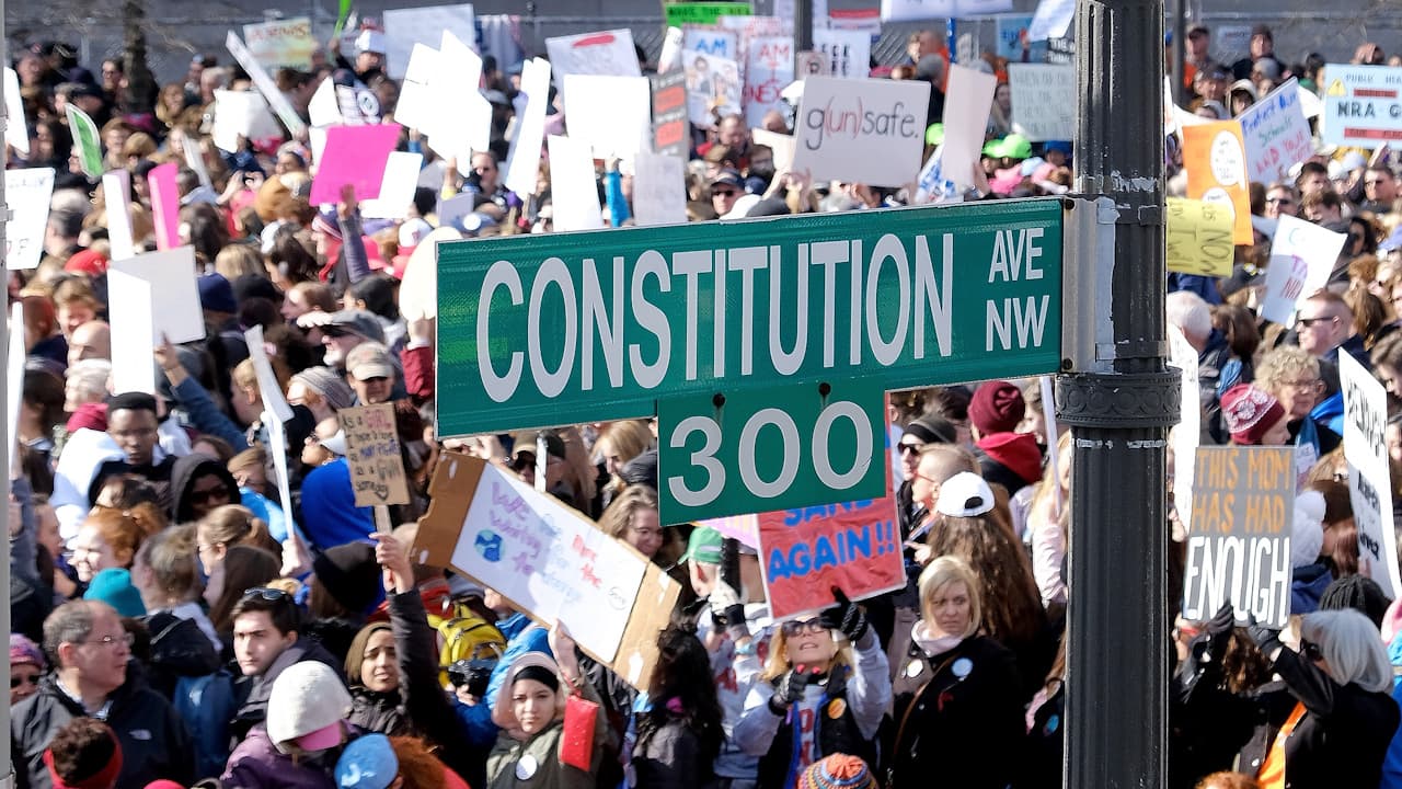 Más de un millón de personas se presentaron en la Marcha por Nuestras Vidas (March for Our Lives) el 24 de marzo de 2018 en Washington, DC, en protesta por la violencia con armas de fuego y tras la tragedia de Parkland, ocurrida el 14 de febrero de ese año y en la que murieron 17 personas.