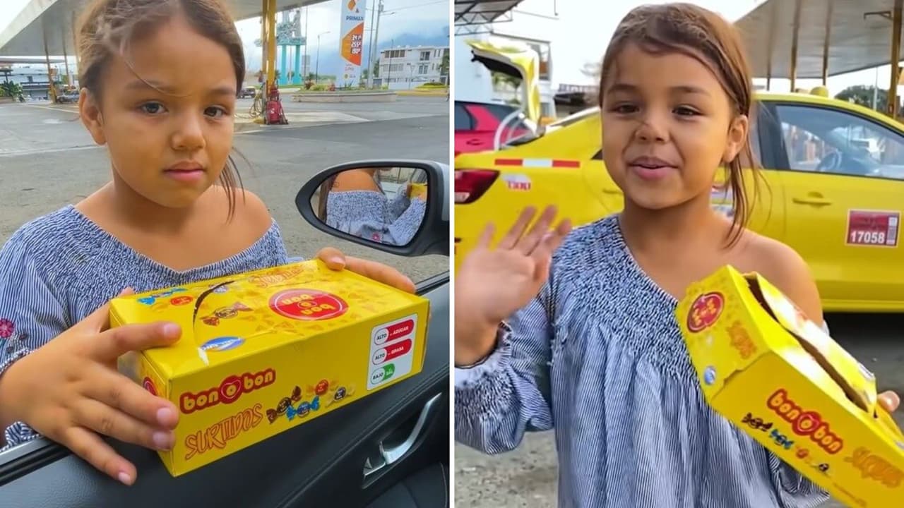 Niña de 6 años que vende dulces en la calle asombra a Internet por hablar cuatro idiomas