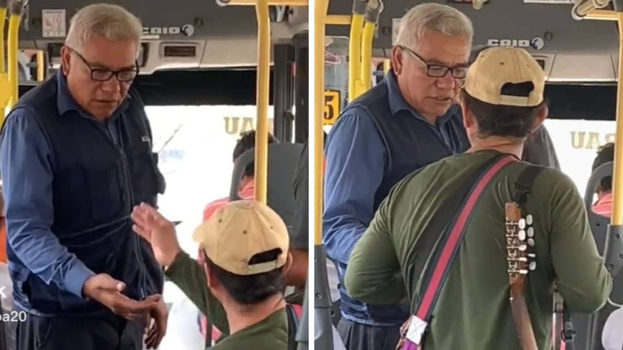 Chofer cobra pasaje a músico después de tocar y crean debate en TikTok: ¿quién tuvo la razón?