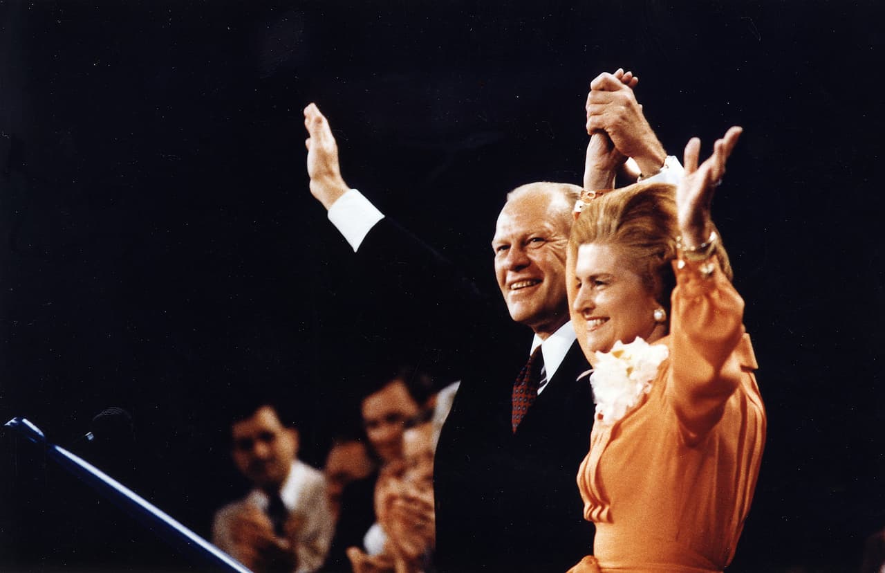 Gerald Ford ganó por un escaso margen la convención republicana en 1976
