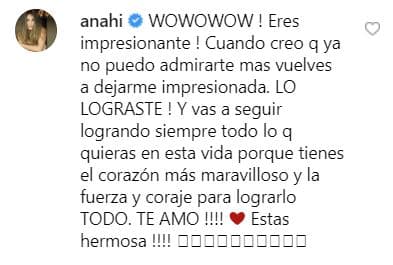 Su hermana Anahí aprovechó la publicación de Marichelo para reiterar su admiración hacia ella.