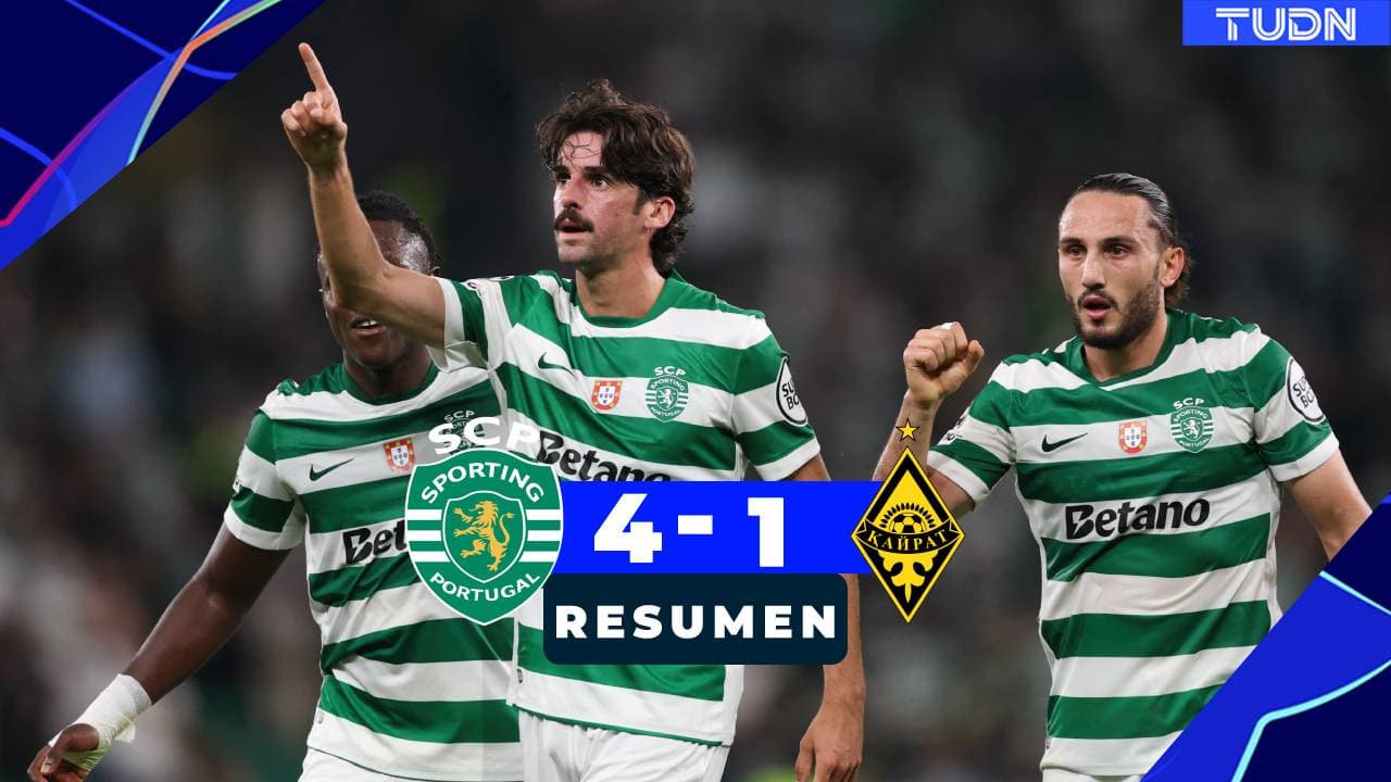 Sporting golea a equipo Cenicienta pese a fallar un penal en Champions