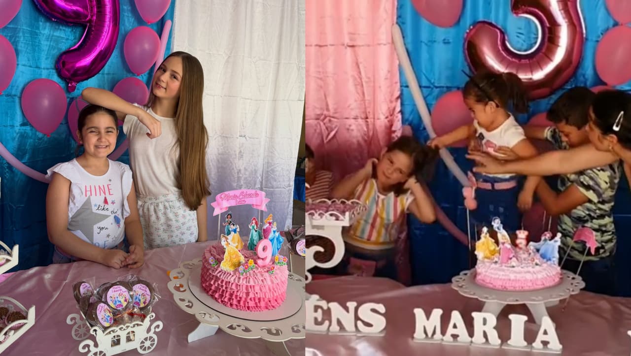 Niñas del pastel de cumpleaños recrean su escena viral: así lucen 6 años después