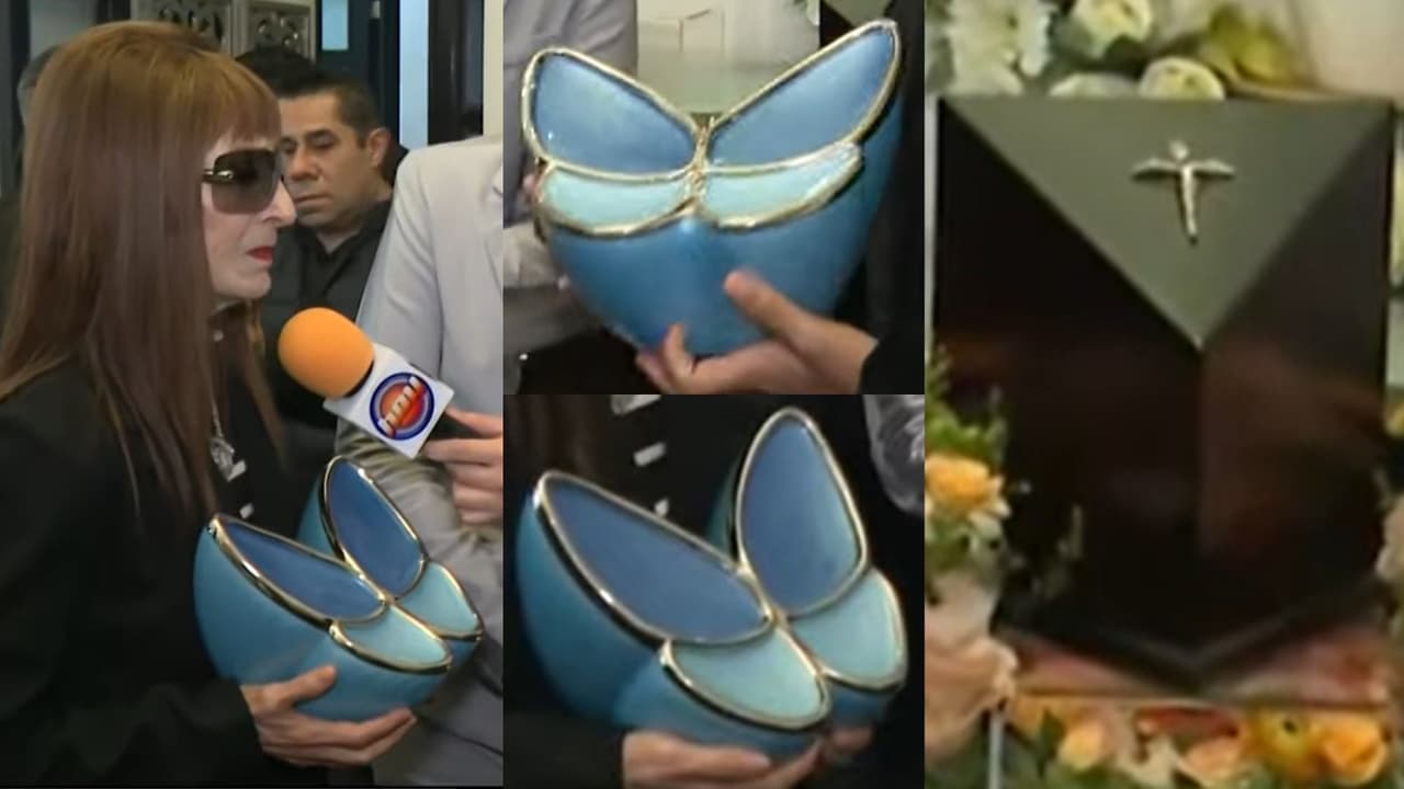 Las cenizas de Paquita la del Barrio reposarán en una urna en forma de mariposa.