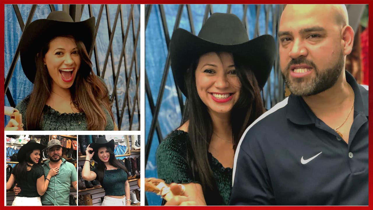 ¡Espectacular!
<b>Carla</b> estuvo feliz probando sombreros texanos.