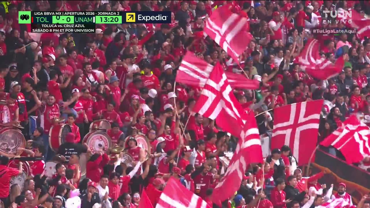 ¡GOL!  anota para Toluca. Jorge Díaz