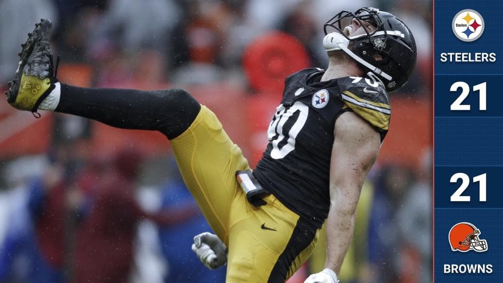 Cleveland cortó una racha de derrotas que data desde el 24 de diciembre de 2016. Pero tampoco ganaron, Con 14 puntos sin respuesta en el último cuarto forzaron un empate 21-21 con Pittsburgh.