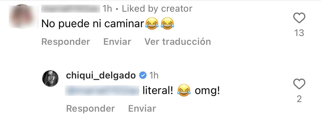Sus seguidores se percataron de ello y algunos se lo hicieron saber: "No puede ni caminar", le escribió alguien. 
<br>