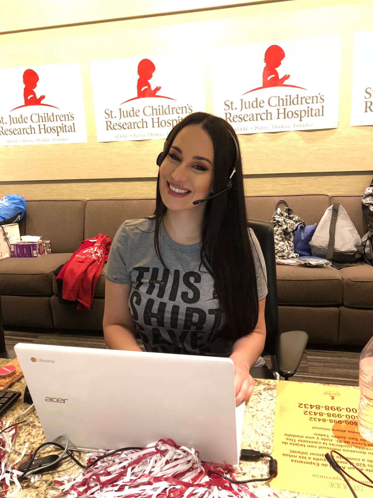 Ni más ni menos que 
<b><a href="https://www.univision.com/temas/victoria-la-mala">Victoria 'La Mala'</a></b>.
<br>
<br>
<b>DONA AQUÍ: <a href="http://bit.ly/UnidosConStJude" target="_blank">bit.ly/UnidosConStJude</a></b>