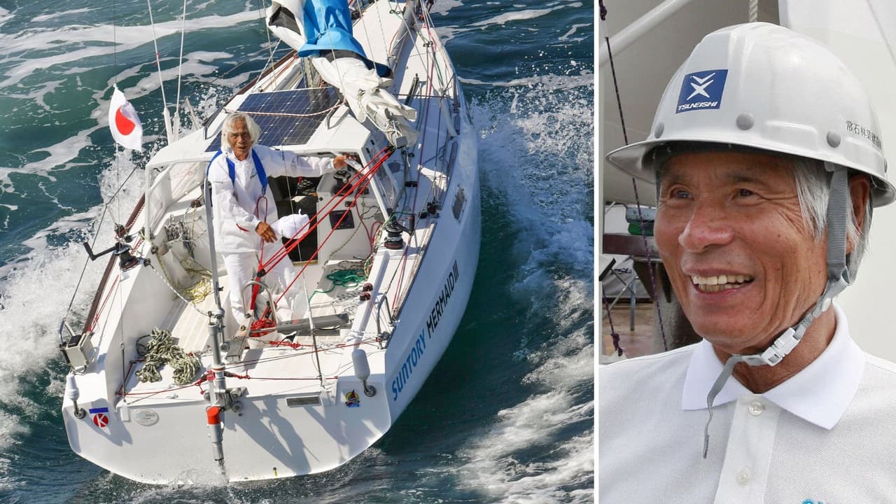 Hombre de 83 años rompe récord al cruzar solo el océano Pacífico, de San Francisco hasta Japón
