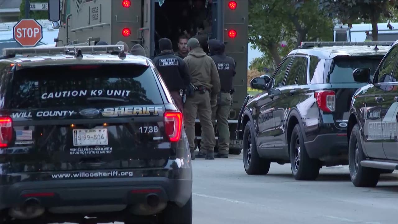 Luego de casi 5 horas de búsqueda, Hernández fue localizado en un área no incorporado del Condado Will, a menos de una milla del lugar donde se dio el tiroteo.