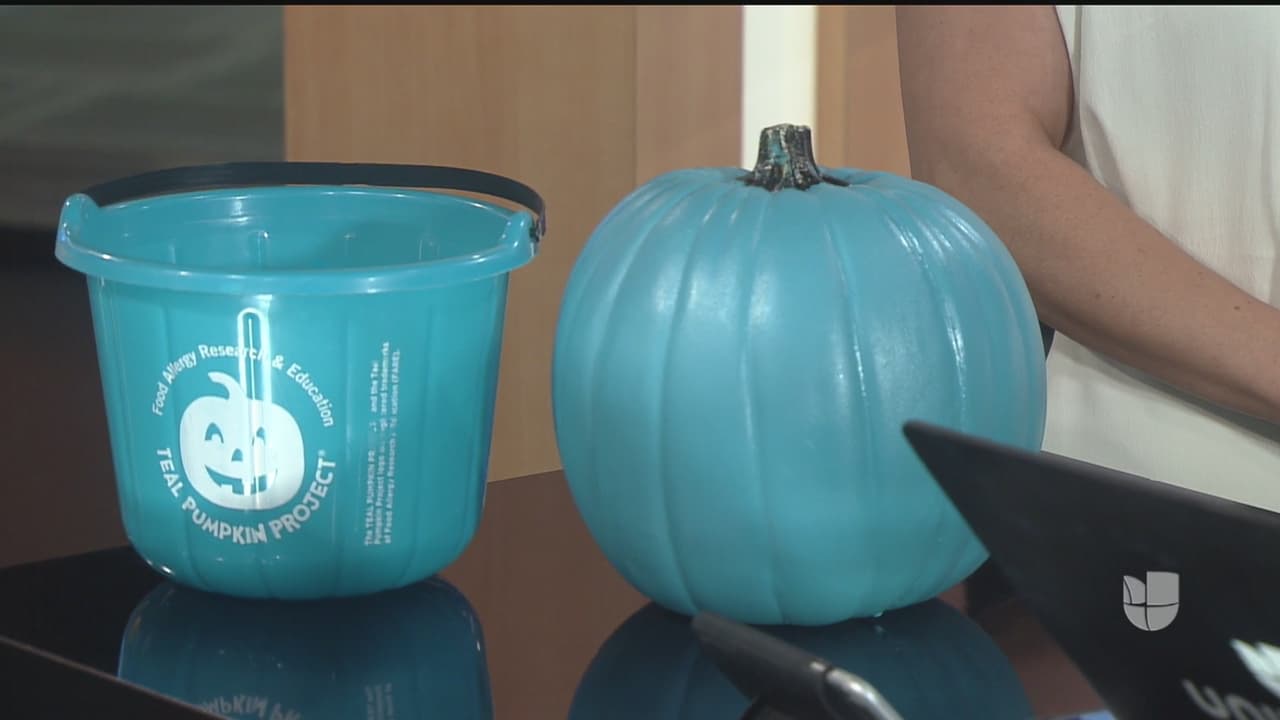 Las calabazas azules, el signo de que sus hijos no estarán expuestos a dulces que podrían despertar una alergia