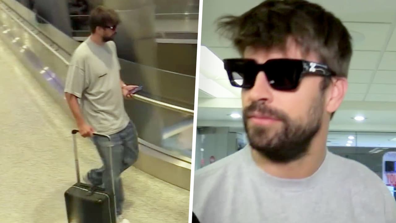 Video de la llegada de Gerard Piqué a Miami para ver a sus hijos Milán y Sasha