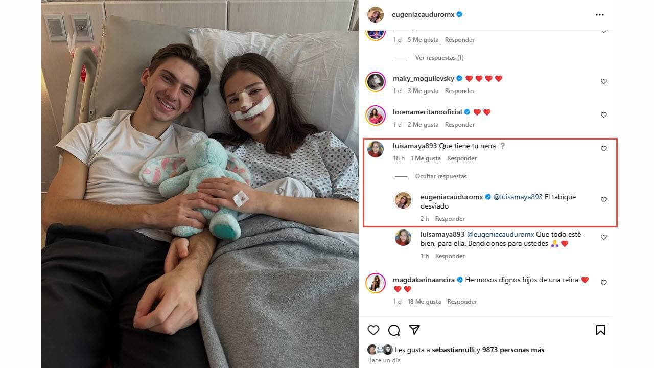 Luciana tenía el tabique desviado.