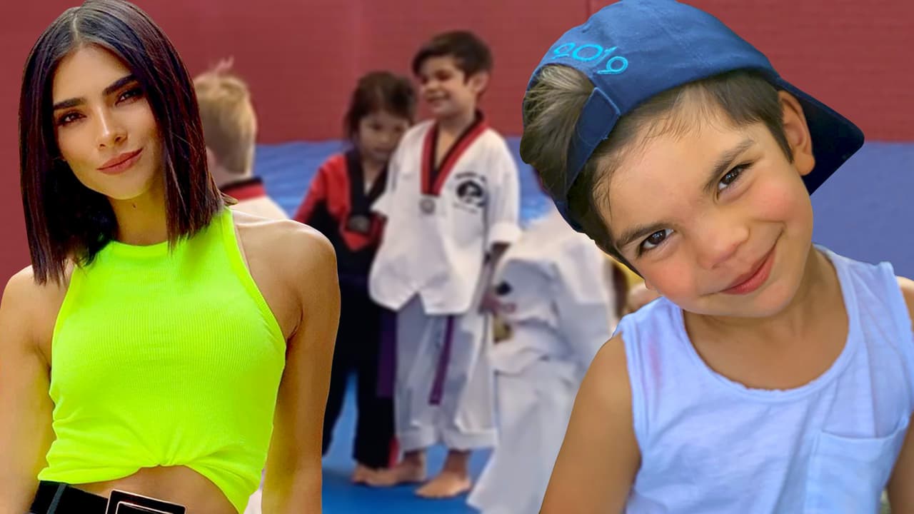 Alejandra Espinoza descubrió que su hijo Matteo tiene una admiradora secreta en su clase de taekwondo