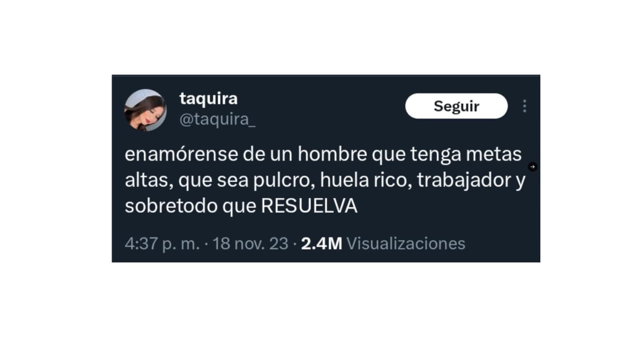 Joven desata polémica con su consejo sobre conseguir "novios que resuelvan".