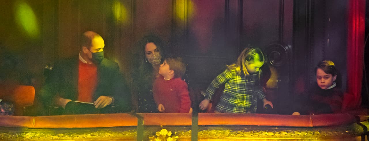 Así convivía la familia en el palco real.