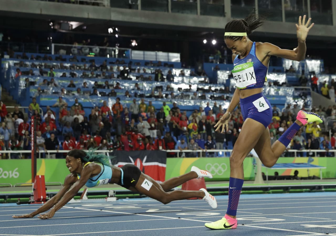 Una de las estampas más icónicas de Río 2016 fue la victoria de Shanuae Miller sobre Allyson Felix. Esperamos que se repita el duelo en los 400 metros planos de Londres 2017.