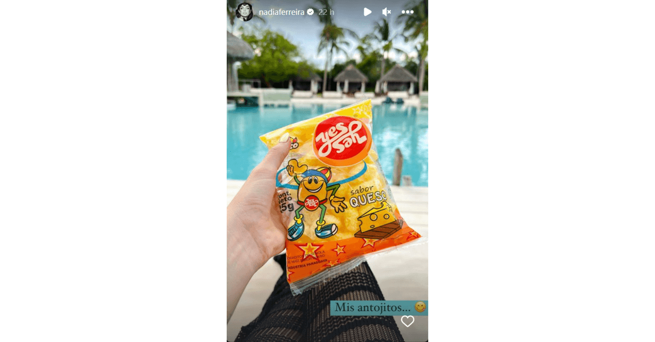 Nadia Ferreira mostró cuáles son sus antojos