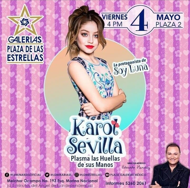 La cantante, actriz e influencer visitó México en mayo del año pasado para plasmar sus manos.