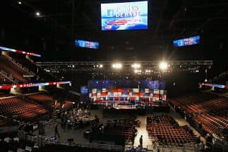  El Quicken Loans Arena de Cleveland, Ohio, donde se celebrará el primer debate presidencial republicano.