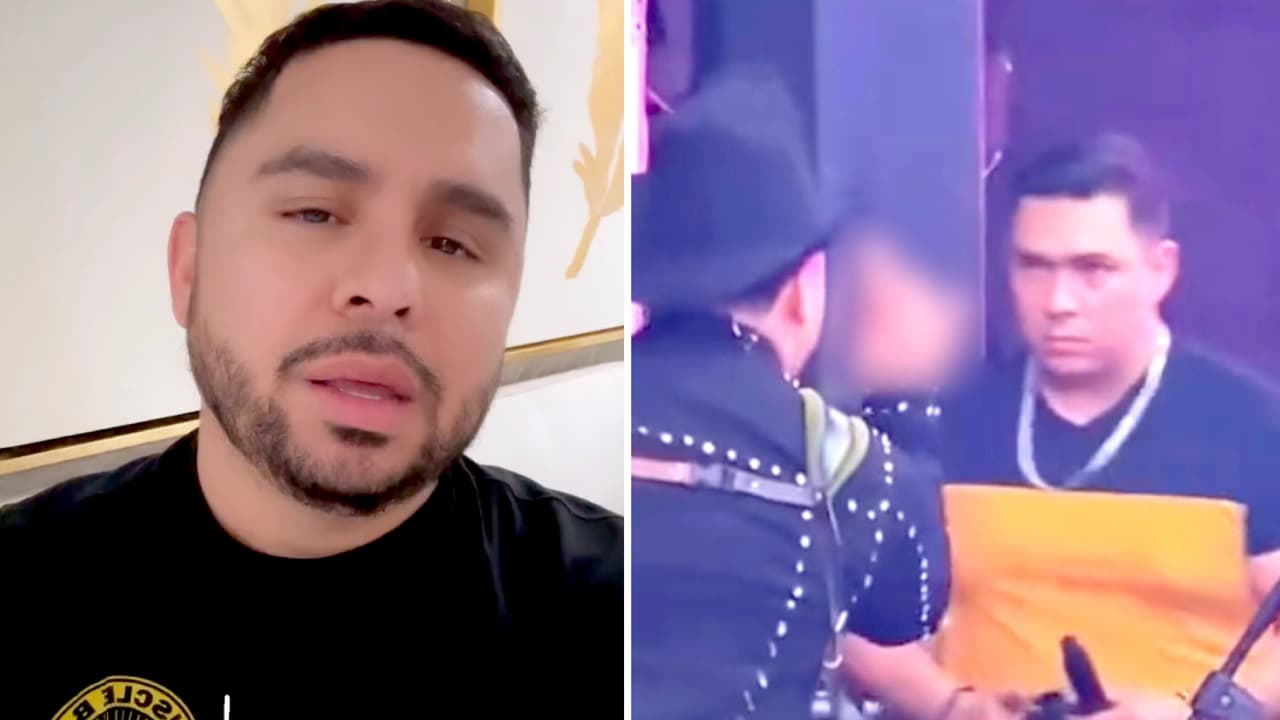 Larry Hernández se defiende de la polémica de maltrato a miembro de su staff en concierto