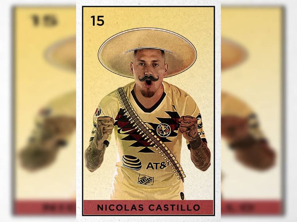 Los jugadores americanistas al estilo de la Revolución Mexicana para conmemorar el 20 de noviembre.