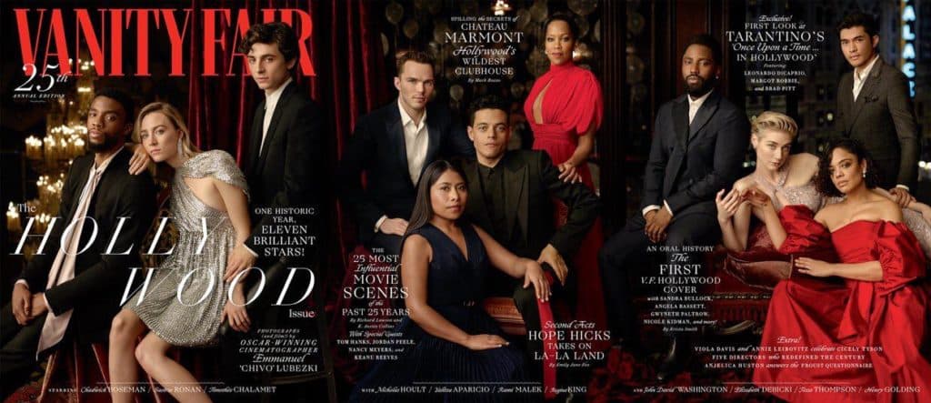 También formó parte de los actores de Hollywood invitados a integrar la portada de la revista Vanity Fair.