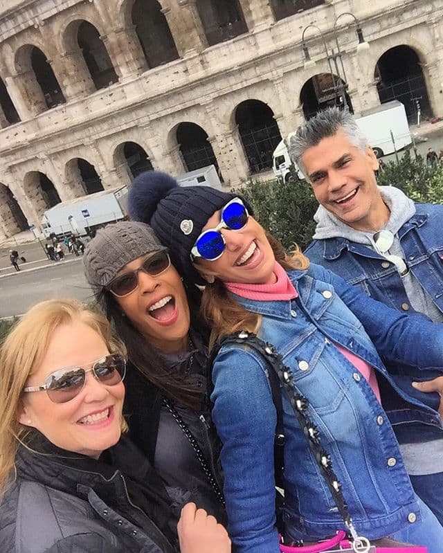 Lili aprovechó para conocer el Coliseo.