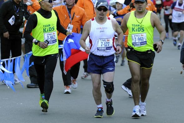 Para Peña completar el maratón de NY fue un desafío personal pues sabía que durante el recorrido podía enfrentar dolencias, sin embargo esto no lo detuvo.